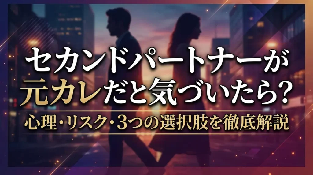 セカンドパートナーが元カレだと気づいたら？心理・リスク・3つの選択肢を徹底解説