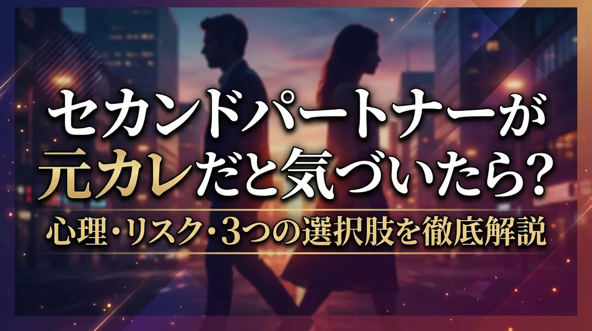 セカンドパートナーが元カレだと気づいたら？心理・リスク・3つの選択肢を徹底解説