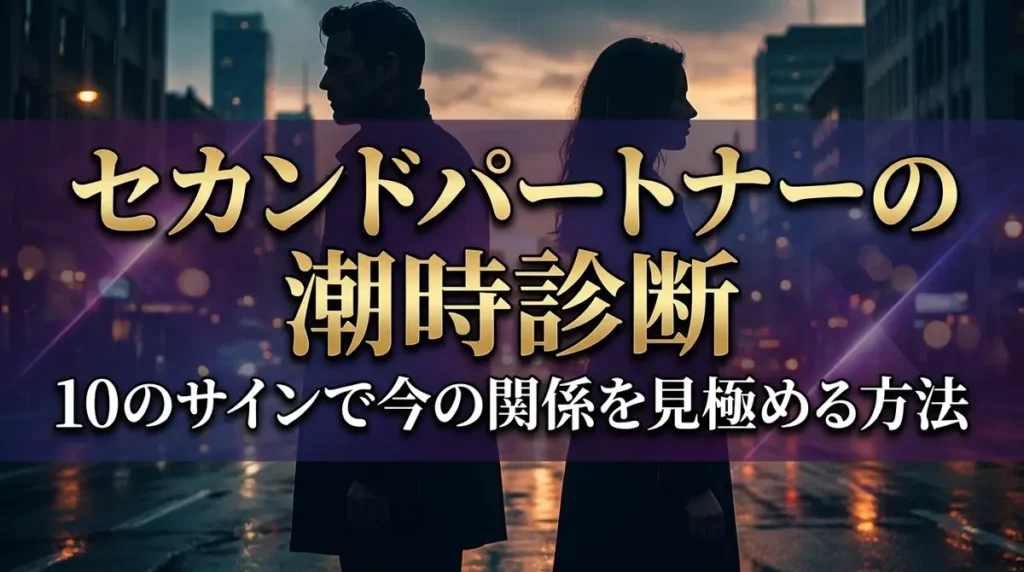 セカンドパートナーの潮時診断｜10のサインで今の関係を見極める方法