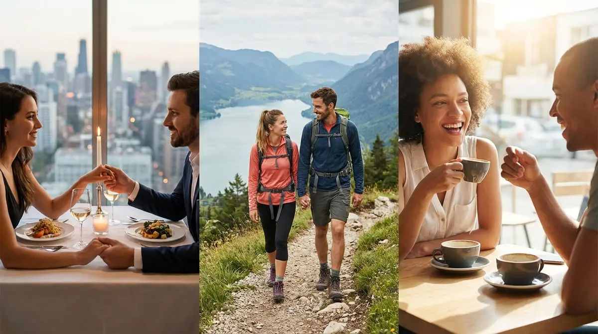 セカンドパートナーとのデート場所をタイプ別に比較