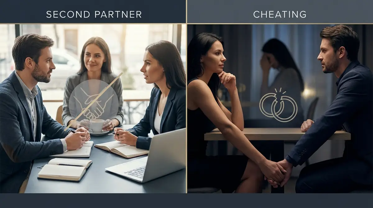 セカンドパートナーと浮気の違いは「肉体関係の有無」と「配偶者の認知」