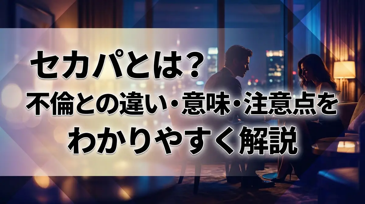 セカパとは?不倫との違い・意味・注意点をわかりやすく解説