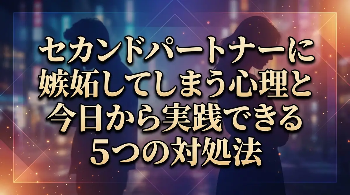 セカンドパートナーに嫉妬してしまう心理と今日から実践できる5つの対処法